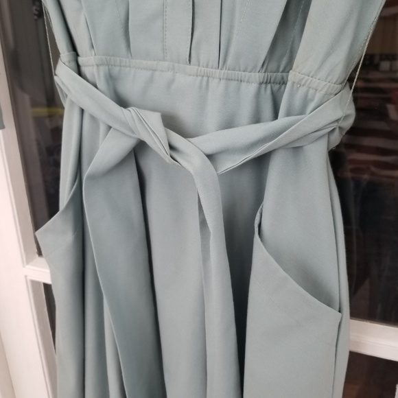 Vintage Shirt Dress - Blue Button Down - Picture 5 of 6